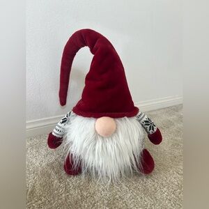 Red Gnome Plush with White Beard